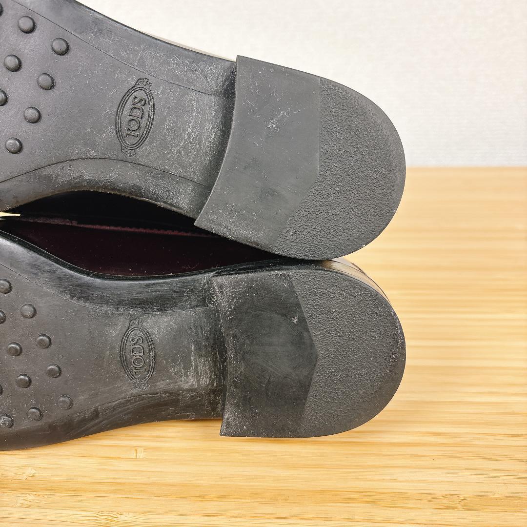 【極美品】TOD'S トッズ タッセルローファー 金具 フリンジ 22.5cm