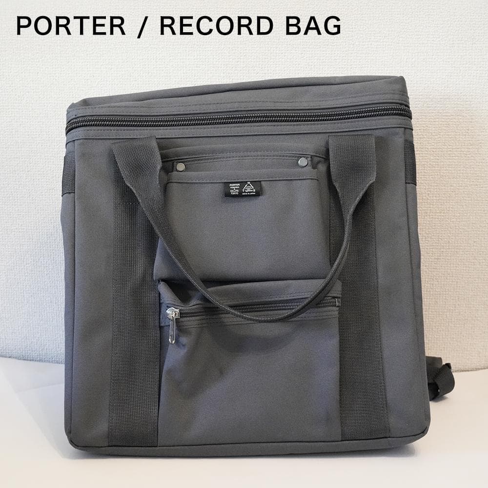 PORTER レコードバッグ 26L PORTER、LPレコードが収納できるトート。ディスクユニオンとコラボ