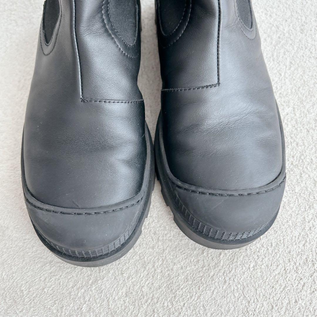 LOEWE ロエベ レザー サイドゴア チェルシーブーツ ブラック 37 - メルカリ