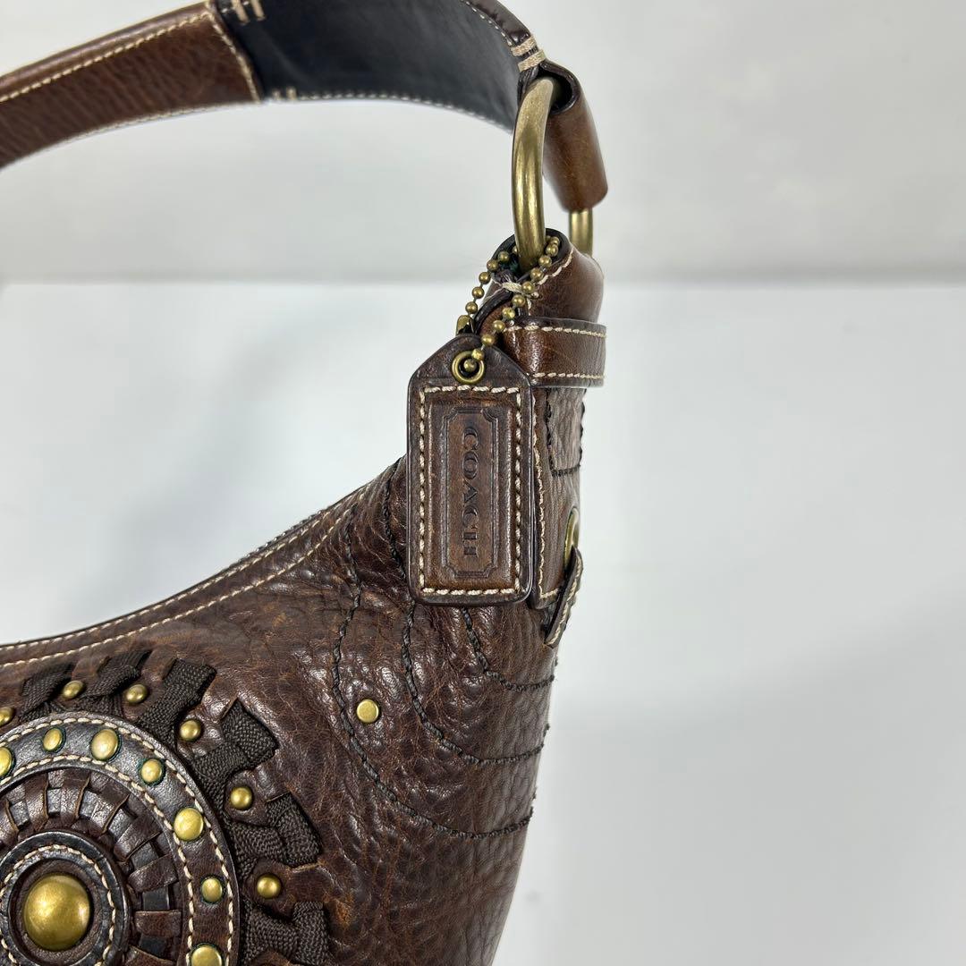 Coach Mia Studded Hobo Shoulder Bag - メルカリ