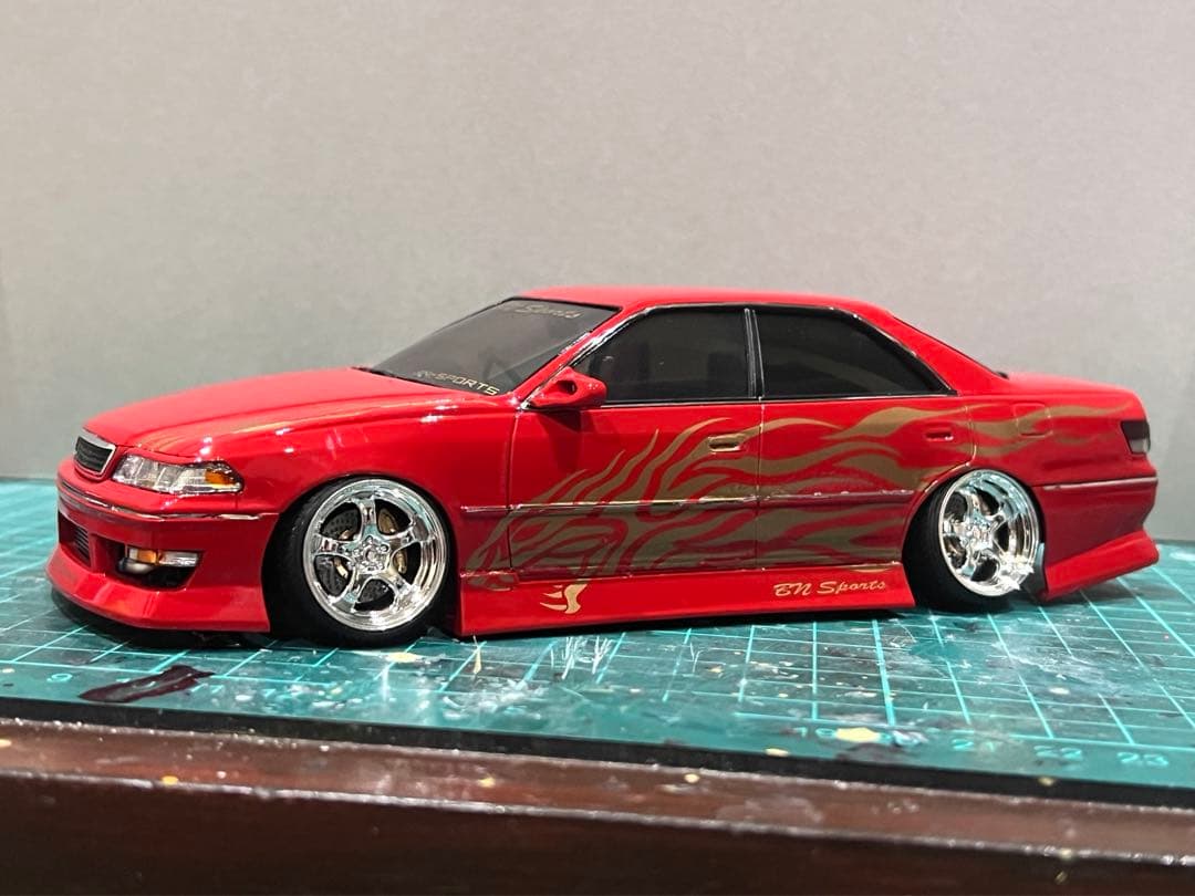 アオシマ 1/24 BNsports JZX100 マークⅡ 箱絵仕様 完成品 - メルカリ