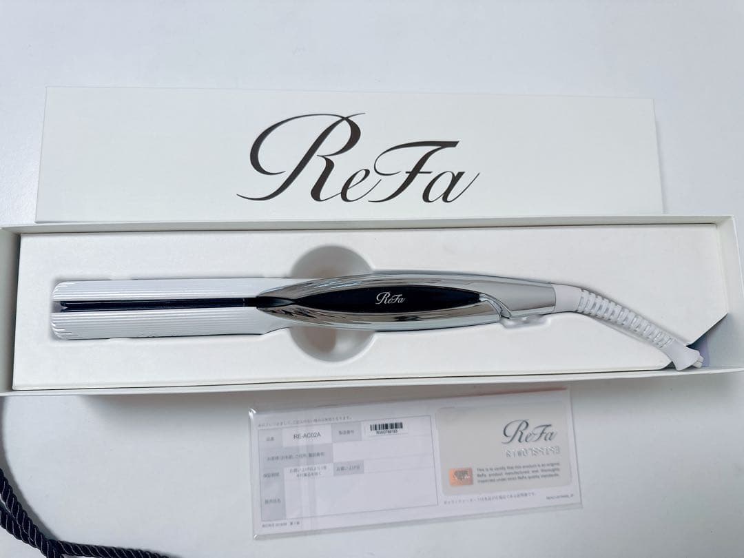 ReFa リファ　ストレートヘアアイロン　RE-AC02A ReFa（リファ） ストレートアイロン プロ 選べるカラー ホワイト RE-AT
