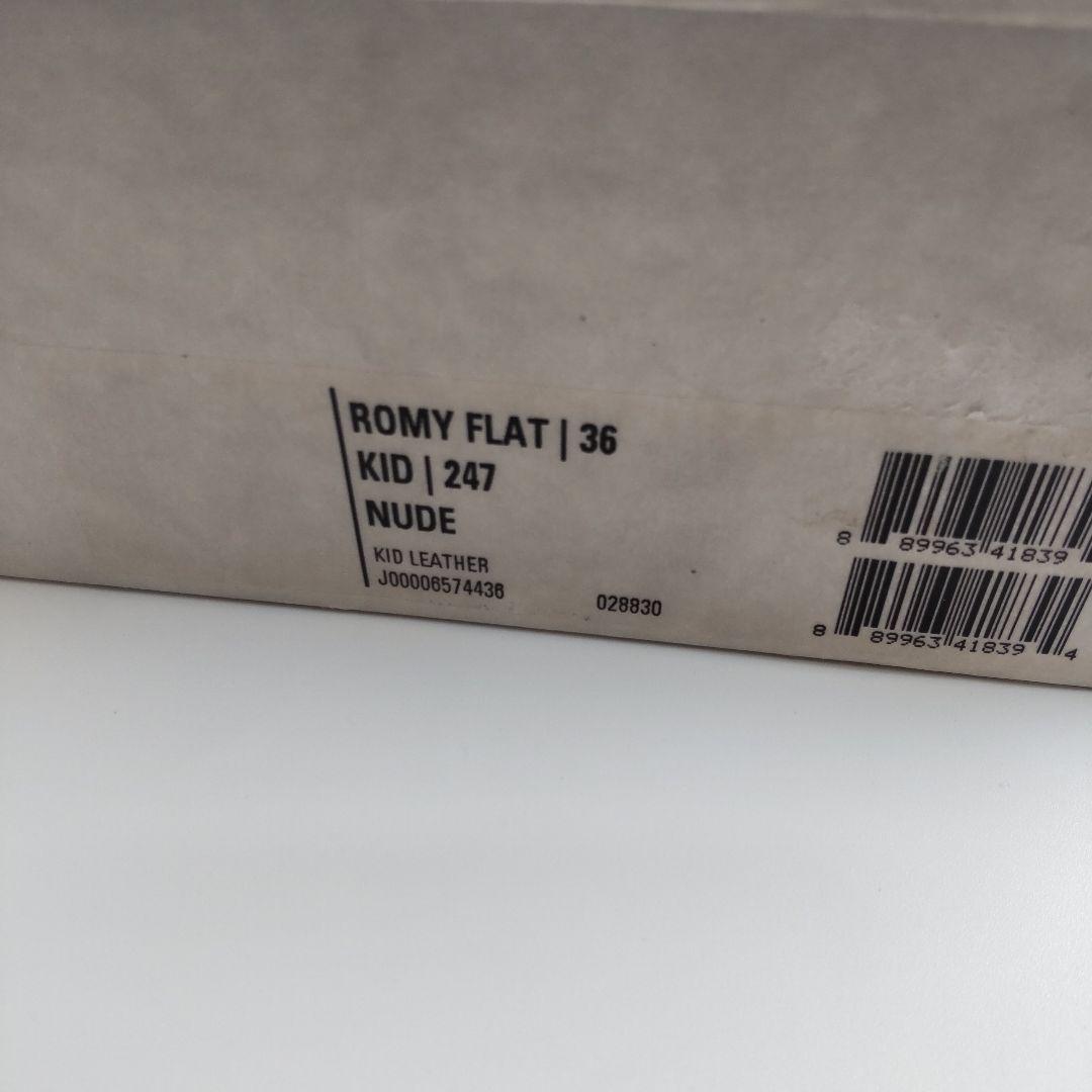 未使用級 ジミーチュウ フラット パンプス ポインテッドトゥ レザー