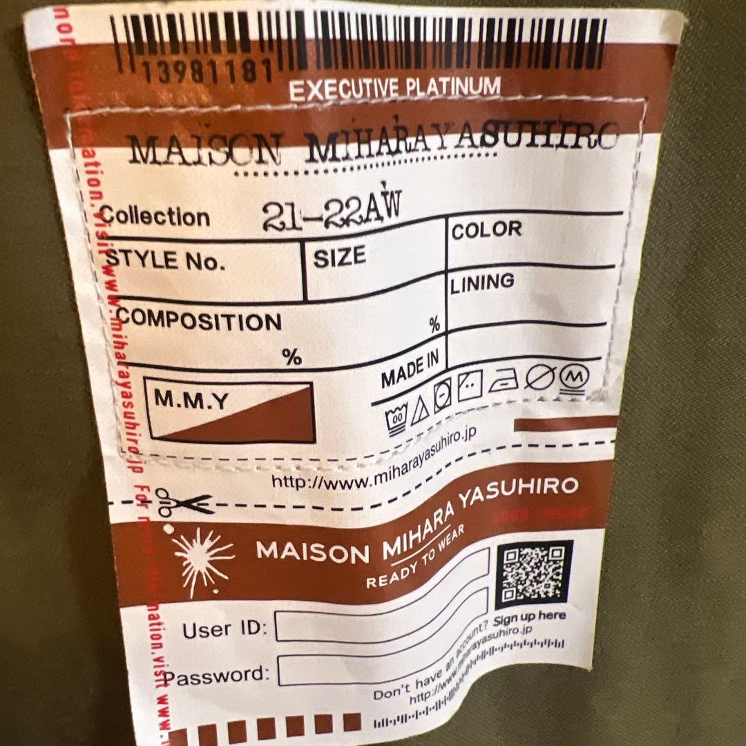 深瀬着用 ミハラヤスヒロ 21AWモッズコート - メルカリ