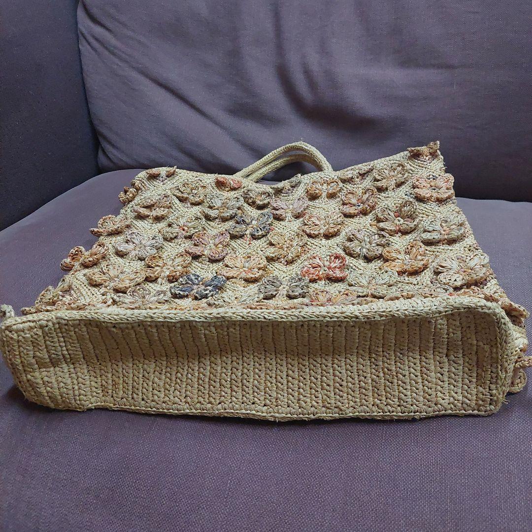 お値下げ]ソフィーディガール 大きなトートバッグ ラフィアバッグ 新品