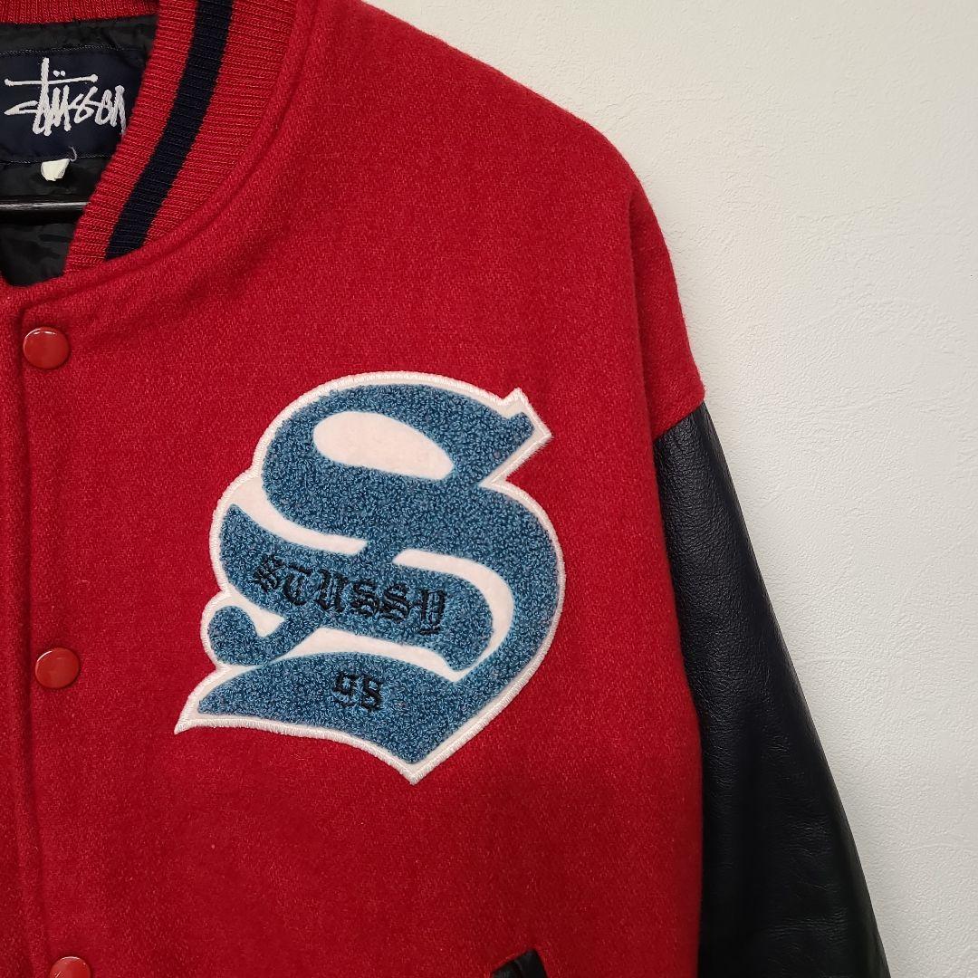 1998年 OLD STUSSY BIG4 袖レザー スタジャン 希少カラー - メルカリ