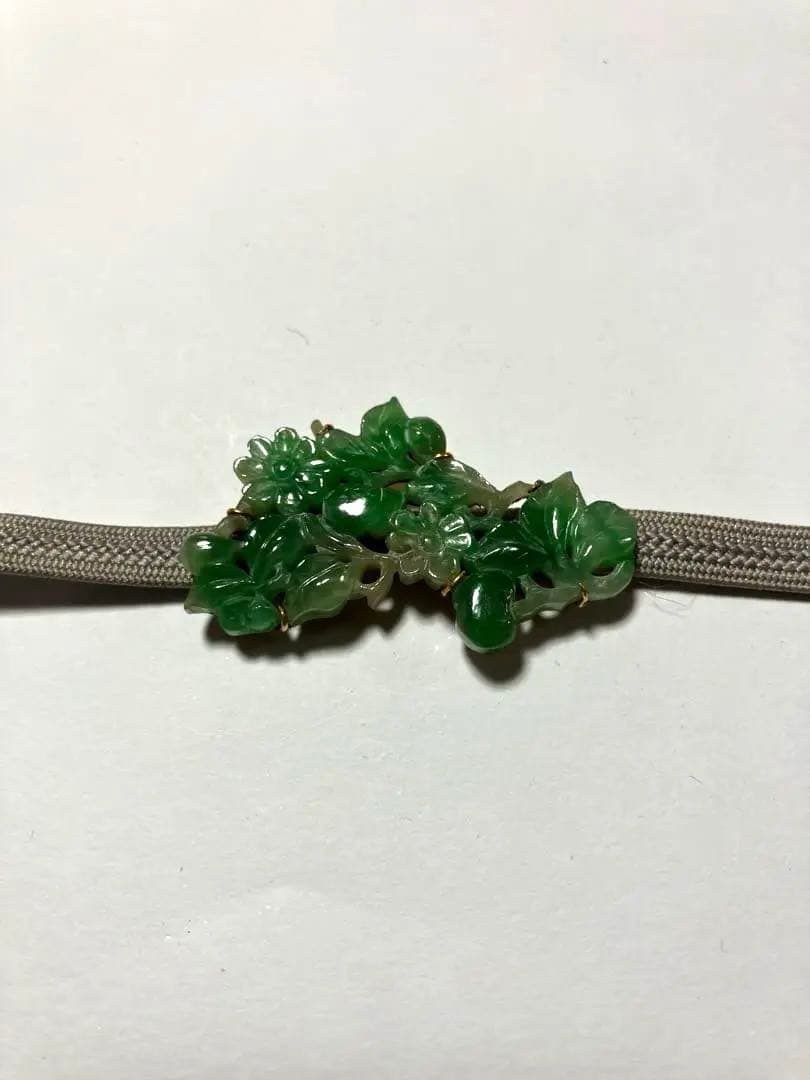 翡翠帯留め - メルカリ