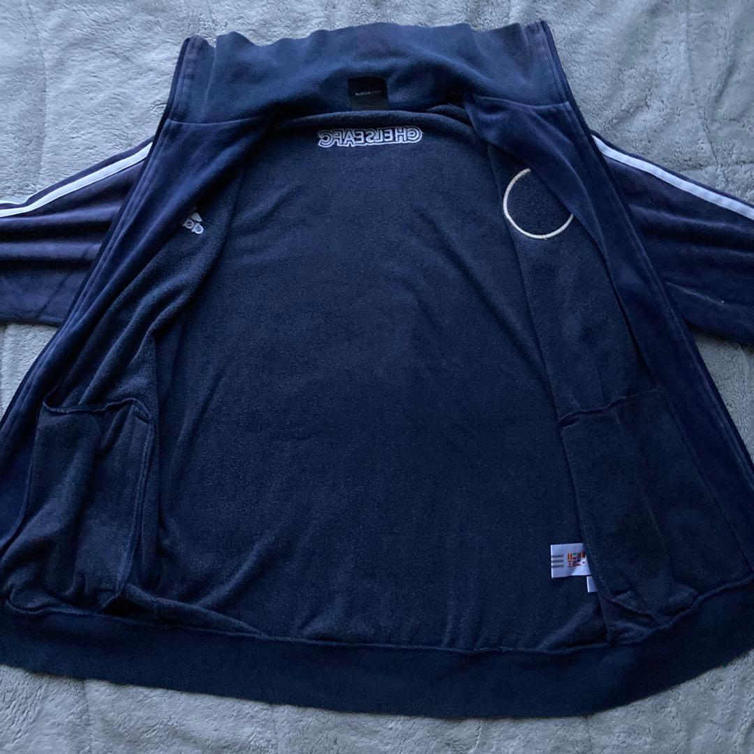 希少 adidas✖️CHELSEA ベロア トラックジャケット ジャージ - メルカリ