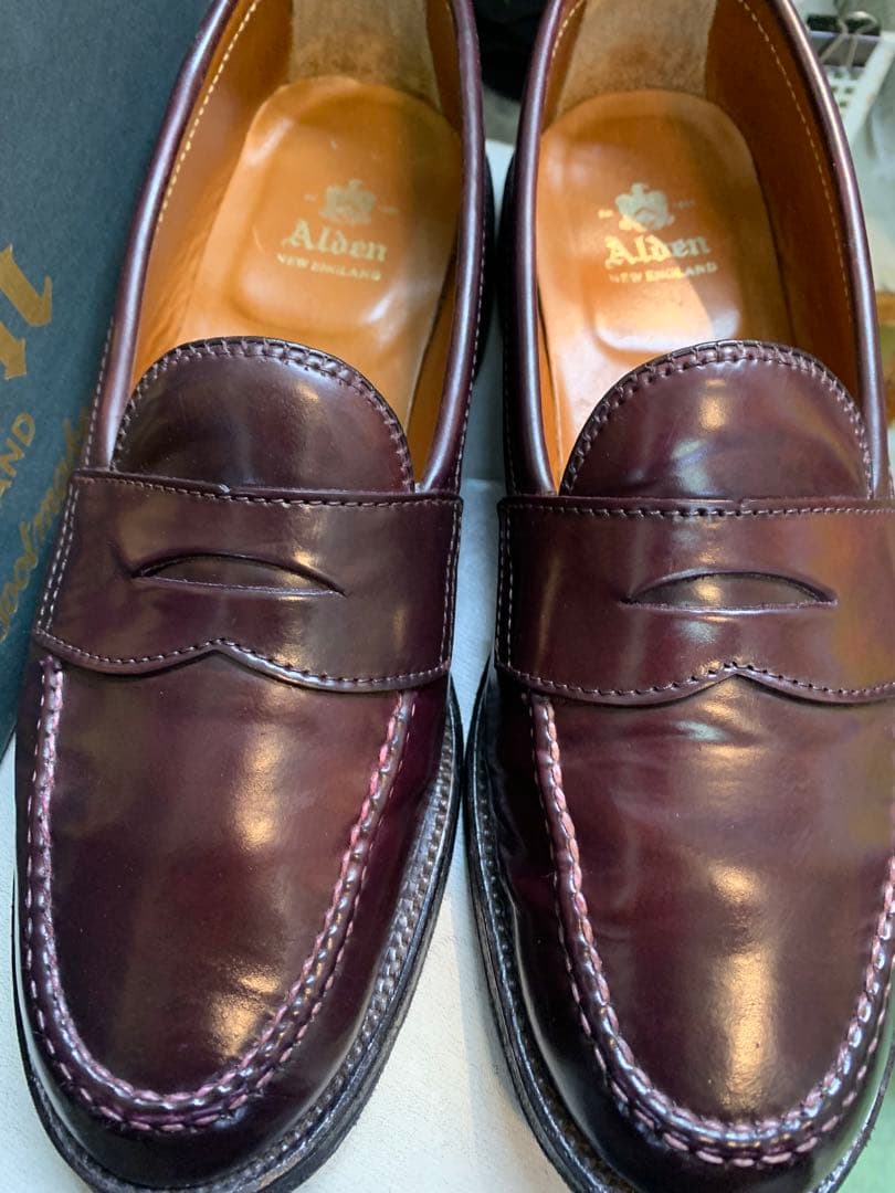 K*K様 オールデン コードバン コインローファー 986 71/2D Alde - メルカリ