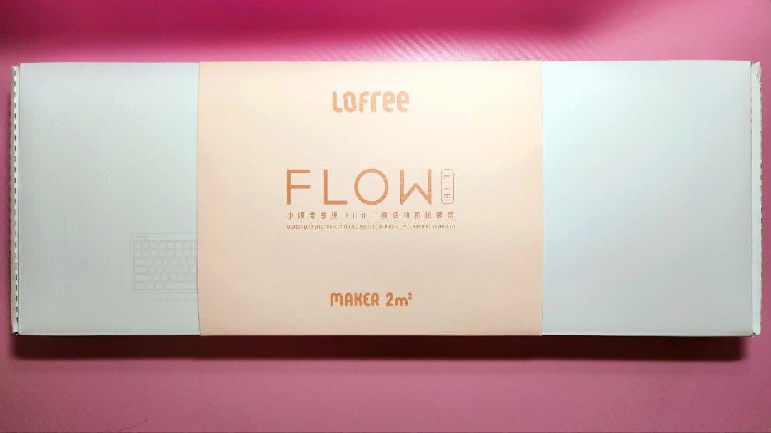Lofree FlowLite 100キー ロープロファイルキーボード ピンク - メルカリ