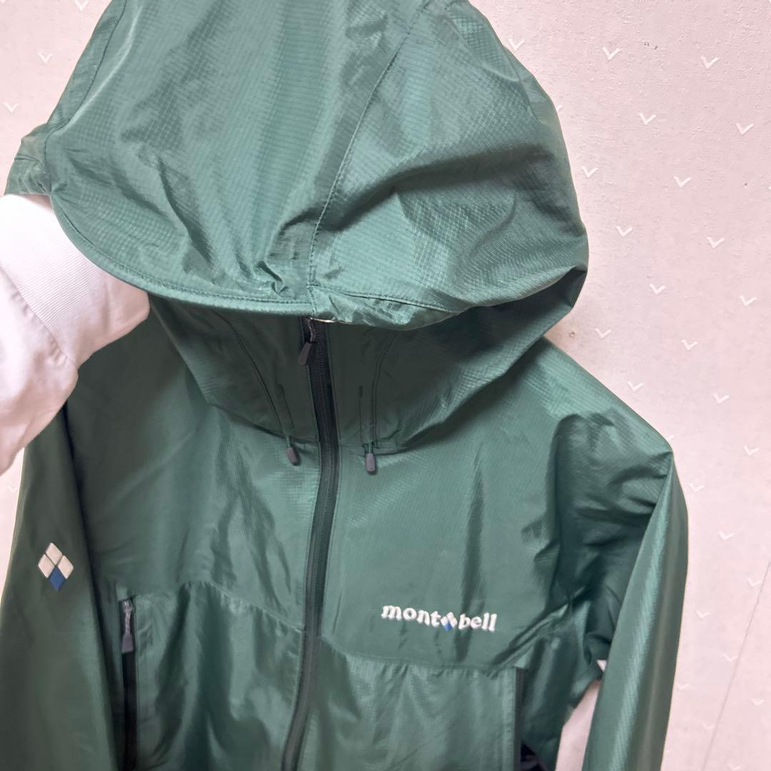 モンベル レインダンサージャケット M グリーンスタッフバッグ付き1128618