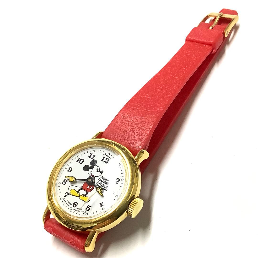 激レア！稼働中】BRADLEY ミッキーマウス 50周年記念 手巻き 腕時計