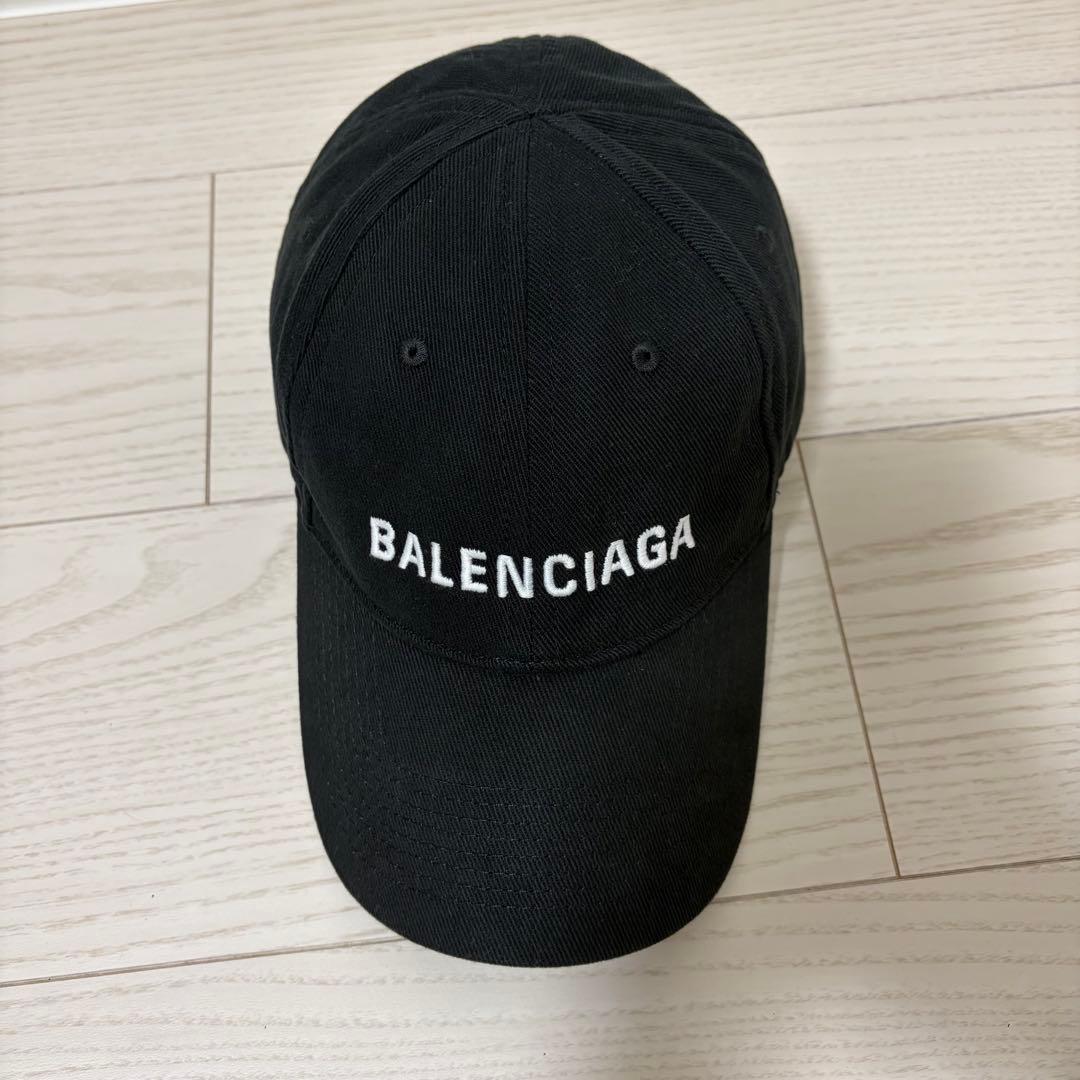 ✨極美品✨BALENCIAGA キャップ L59 新ロゴ マジックテープ 黒 - メルカリ