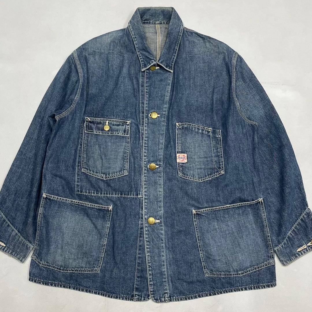 50s 復刻 ハートタグ Carhartt カーハート カバーオール デニム - メルカリ