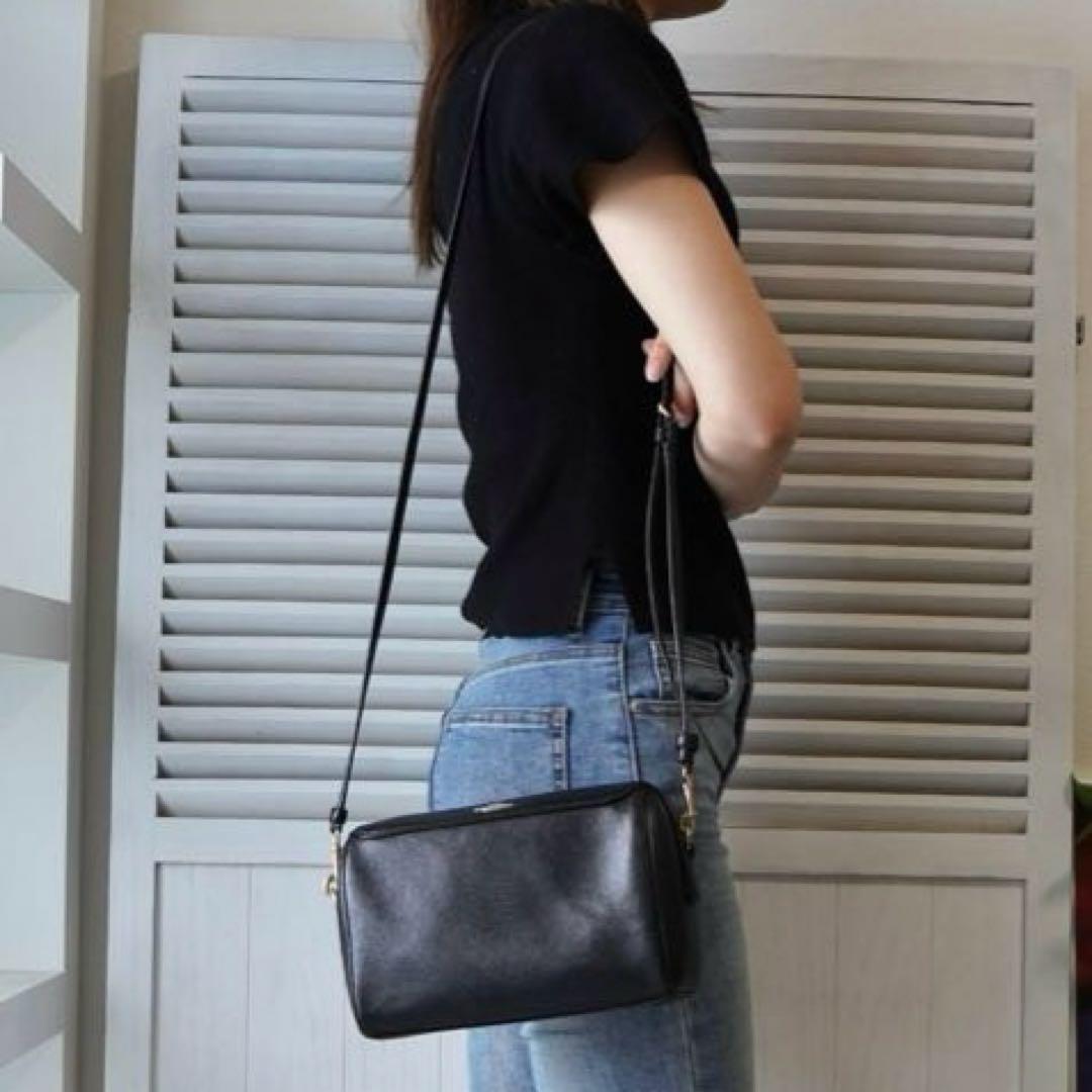 COACHコーチ ミニボストン ショルダーバッグ ベネット 黒 F76629