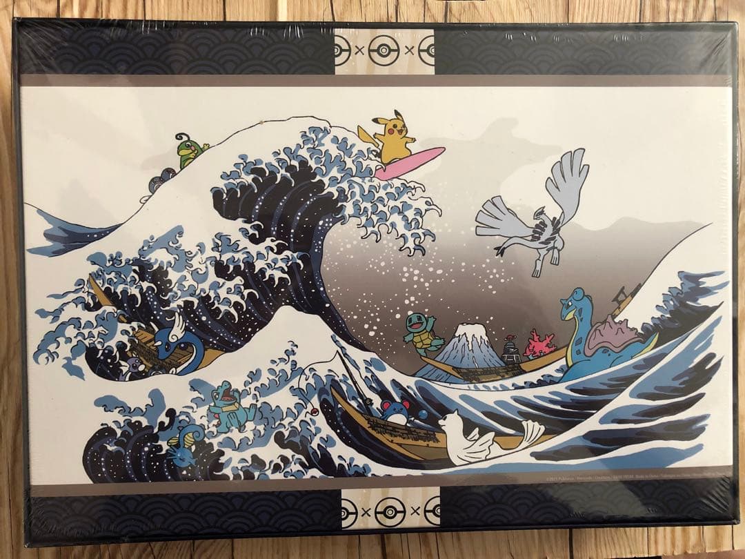 海外ポケモンセンター限定 北斎 浮世絵 波乗りピカチュウ
