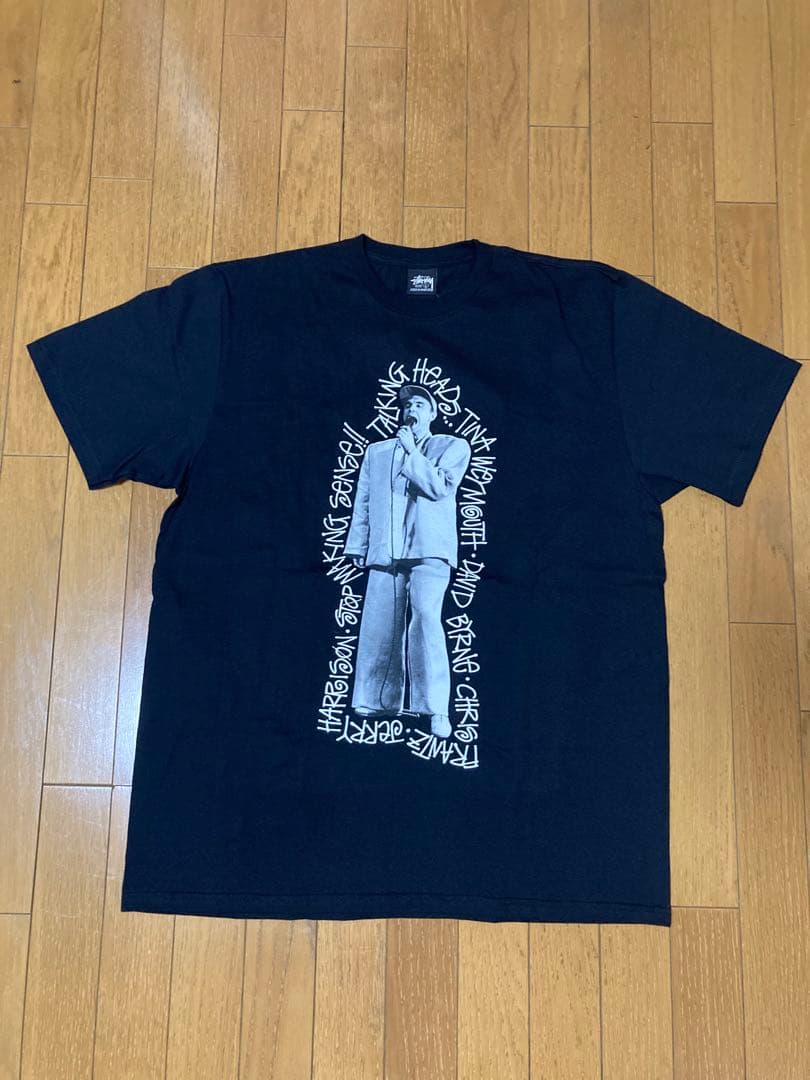 新品 STUSSY TALKING HEADS Tシャツ L ブラック 黒 - メルカリ