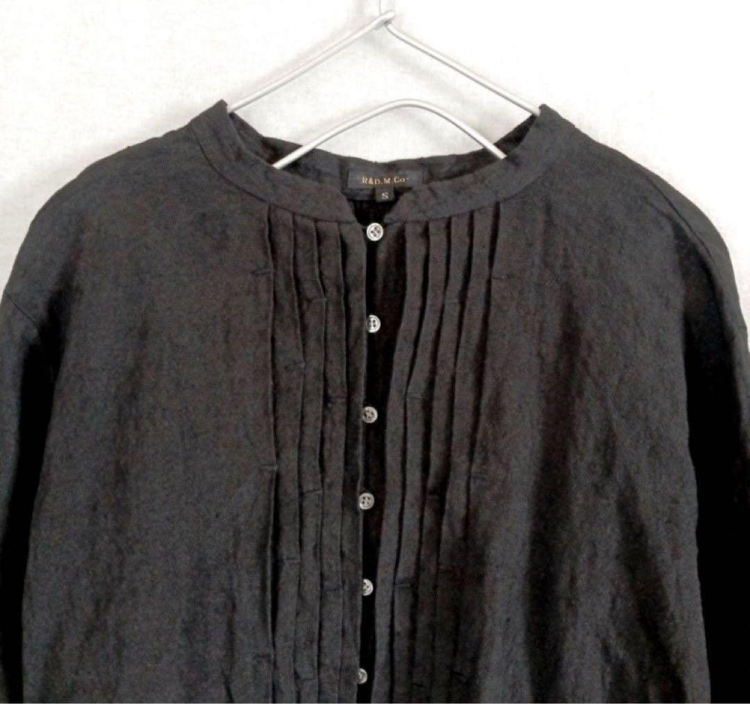 オールドマンズテーラーR&D.M.Co-リネンタックギャザーブラウスシャツ