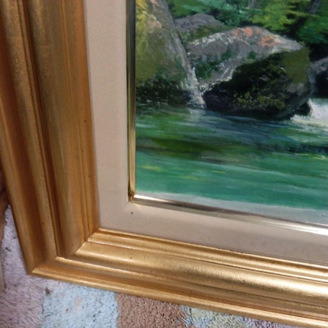 原田彰夫 油絵 キレイな物だと思いますが、持たれていた方の名が書かれ