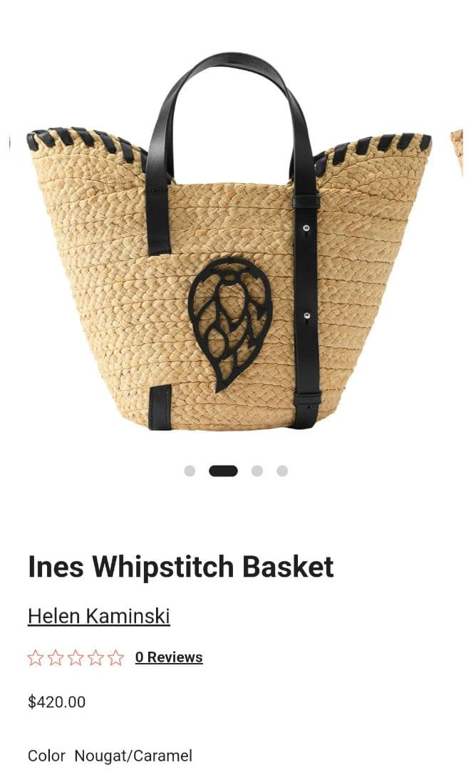 ☆美品☆《HELEN KAMINSKI》イネス ホイップ ステッチ バスケット