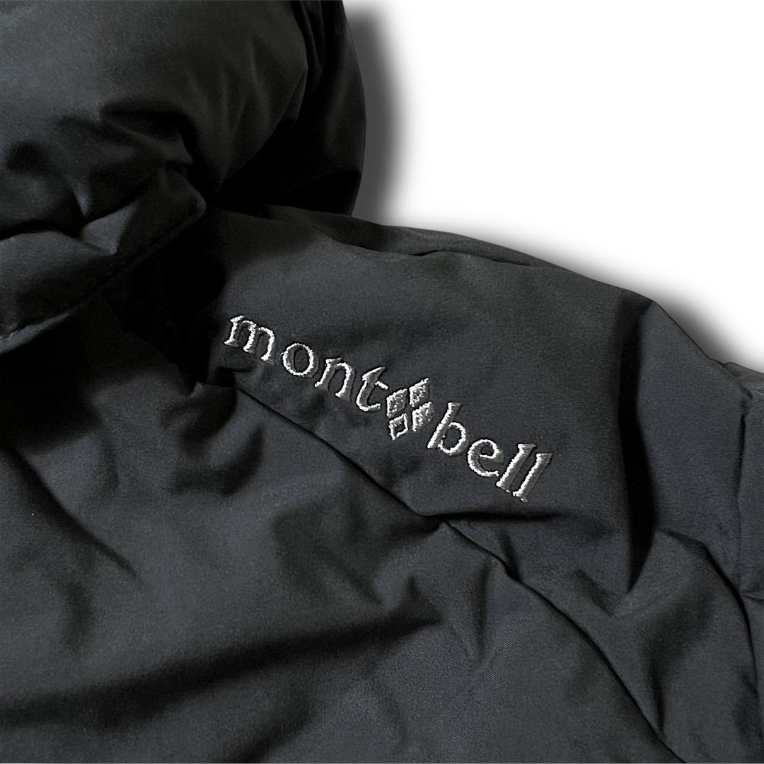 グレー系 L モンベル ハイブリッドエコダウンジャケット フード