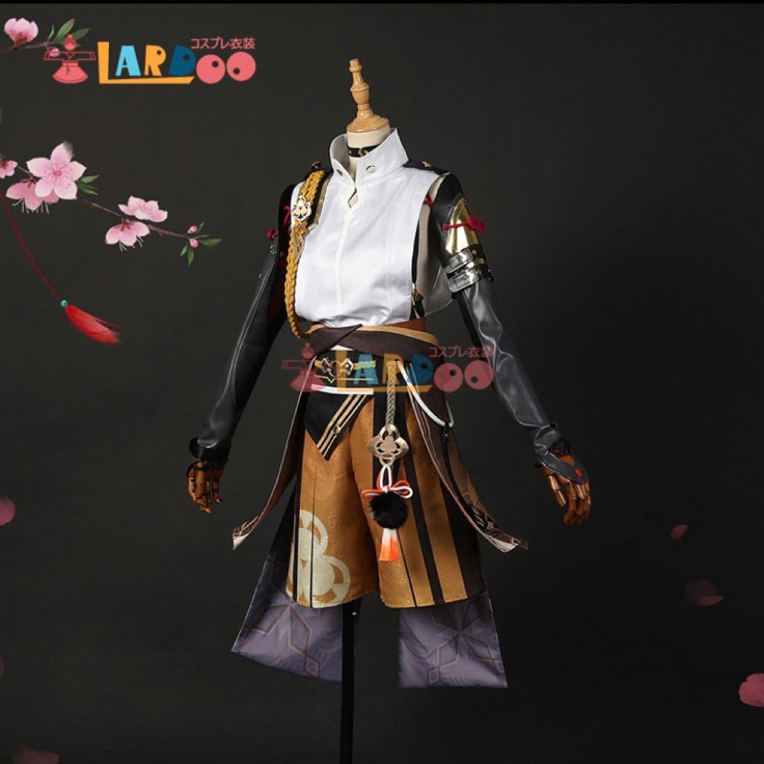 原神 鹿野院平蔵コスプレ衣装/ウィッグ/下駄セット - メルカリ