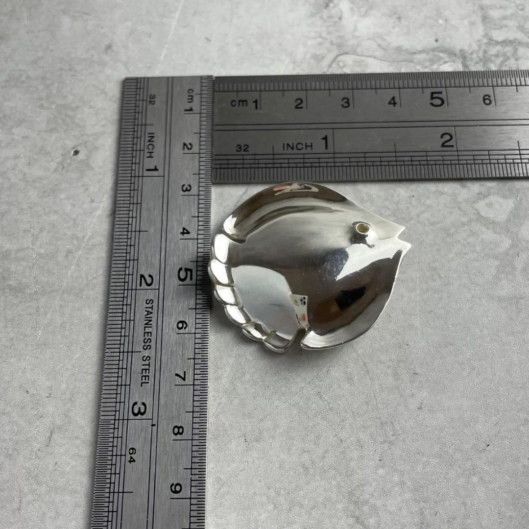ティファニー 希少 1981 ラージ フィッシュ ブローチ シルバー RT1fe