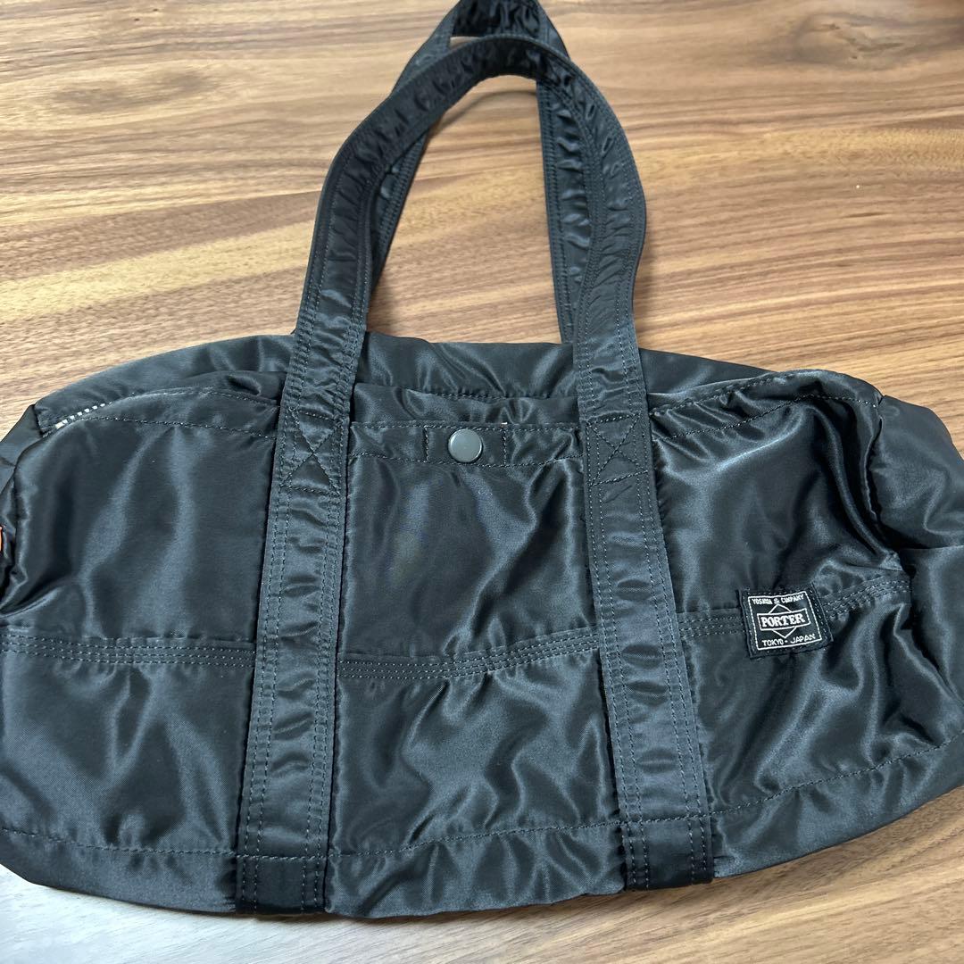 PORTER ブラック ドラムバッグ タンカー - メルカリ