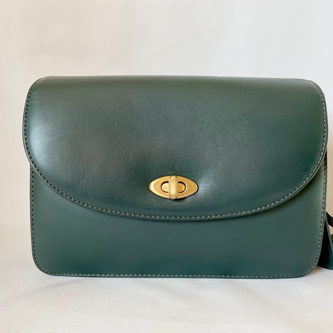 美品】オールドコーチ ショルダーバッグ ターンロック シティ レザー