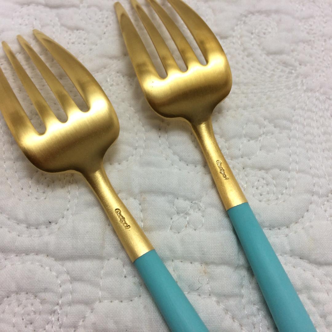 セール価格！ クチポール GOA ターコイズ＆ゴールド ディナー3種