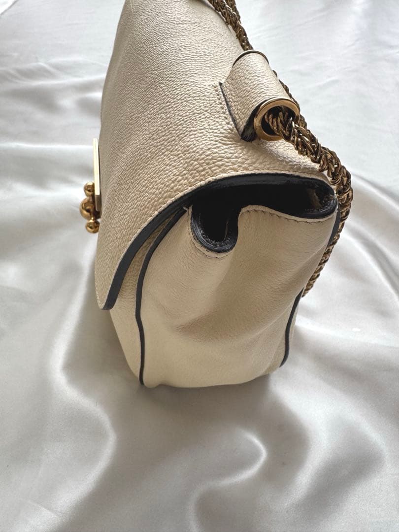 Chloe♡クロエ 2way エルシー ショルダーバッグ ターンロック ベージュ