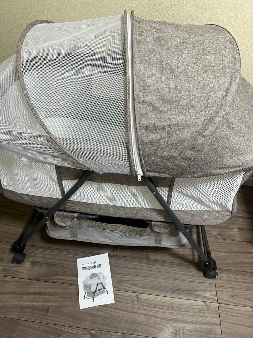 コンパクト折りたたみベビーベッド　美品 折りたたみコンパクトベッド ミニベッド | 国産ベビーベッド製造