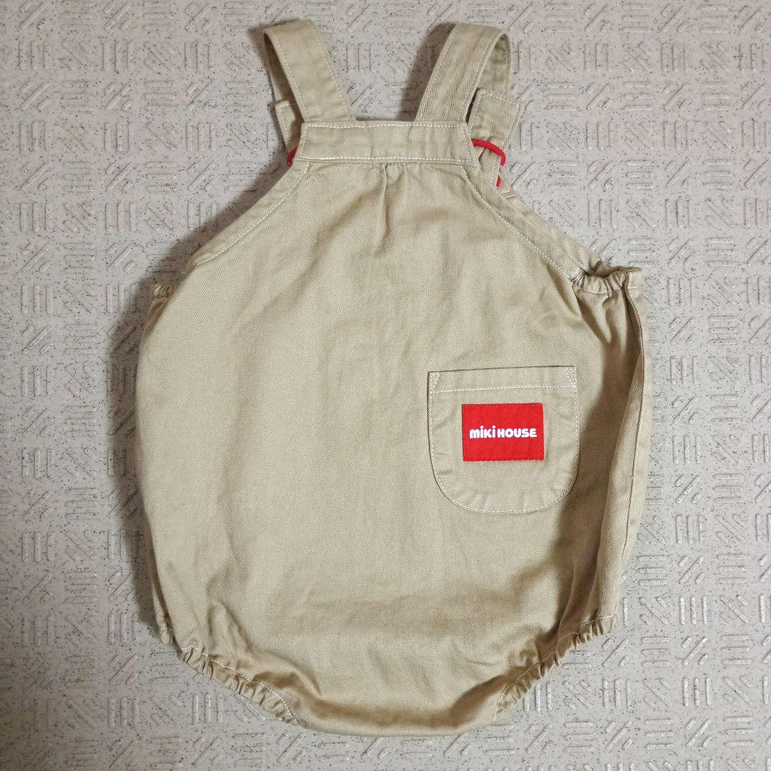 ミキハウス ダルマオール 80～90 - ロンパース・カバーオール