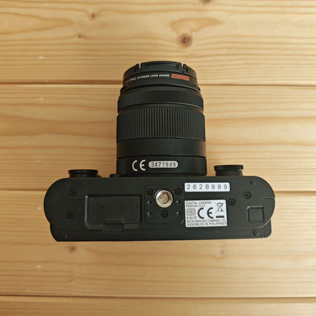 極美品】PENTAX Q-S1 BK レンズキット 箱付き完品 レンズガード付