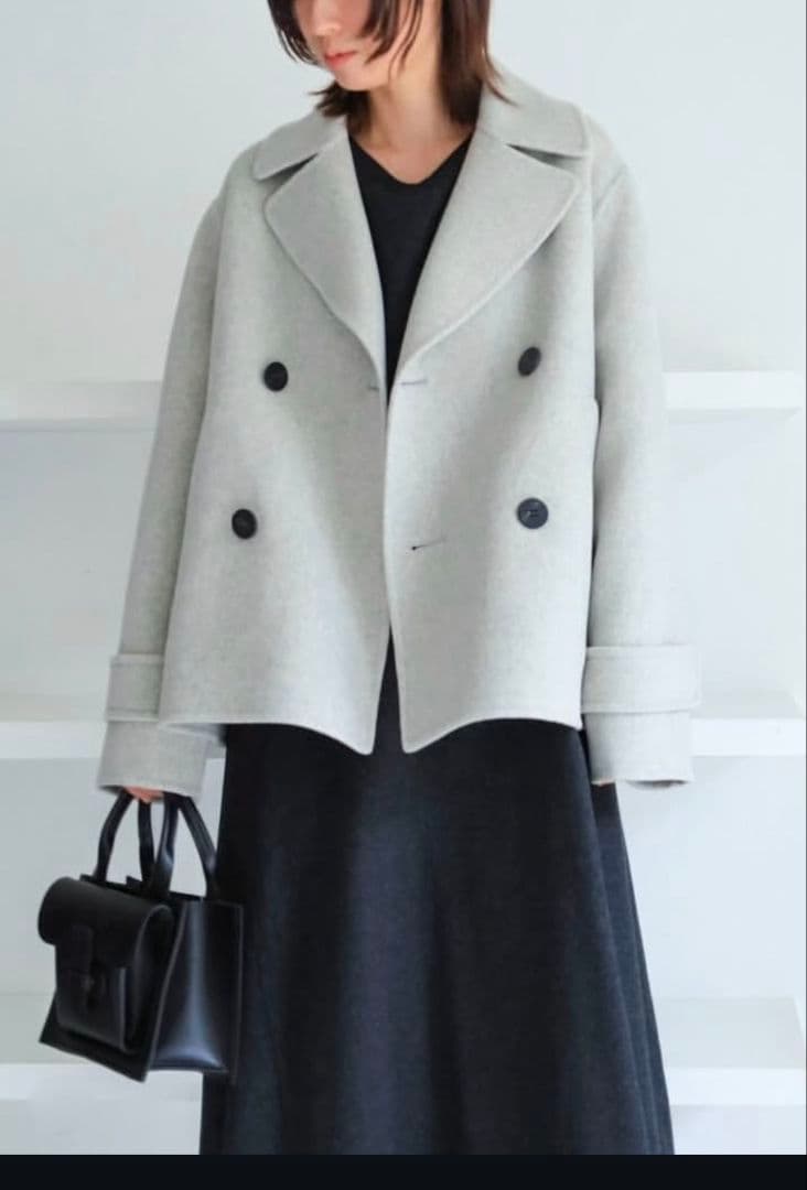 ★美品★ GALERIE VIE ウールカシミアダブルフェイスPコート ウールカシミヤダブルフェイス Pコート | GALERIE VIE (Women