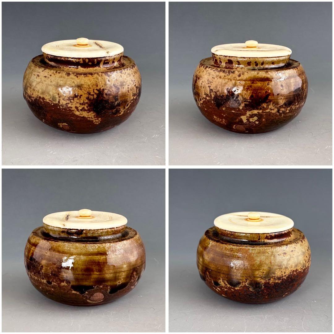 茶道具 丹波 大海 茶入 石田陶春 共箱 仕服二個入り 茶会 濃茶 - メルカリ