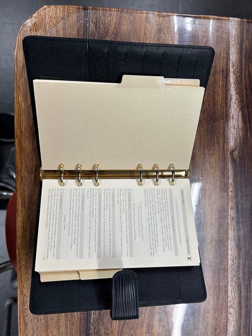 Louis Vuitton エピレザー ブラック システム手帳 - メルカリ