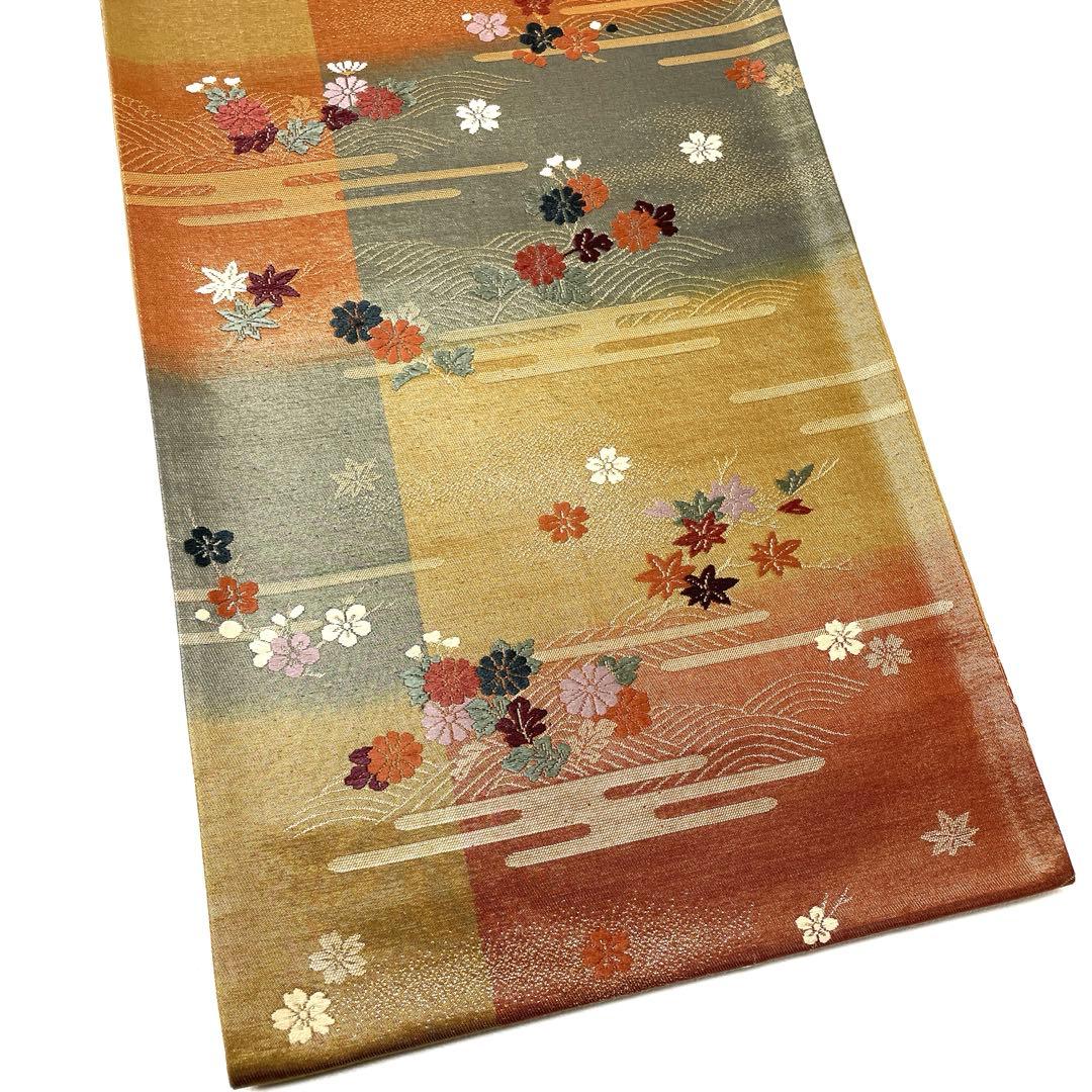 A1805 ○高級 正絹 唐織 六通 袋帯 - メルカリ