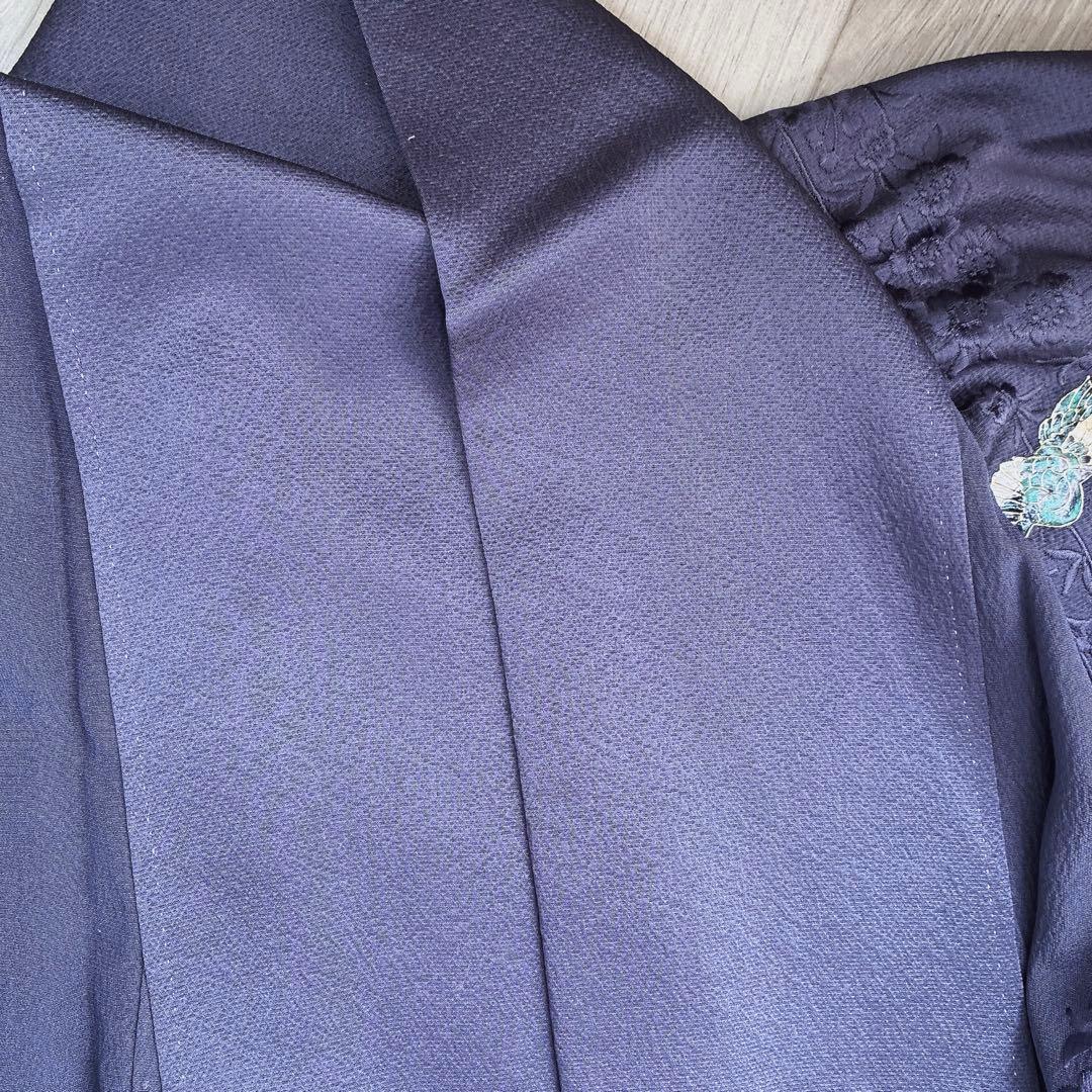 付け下げ フルセット 着物 正絹 鳳凰 凛と紫 訪問着 G9 - メルカリ