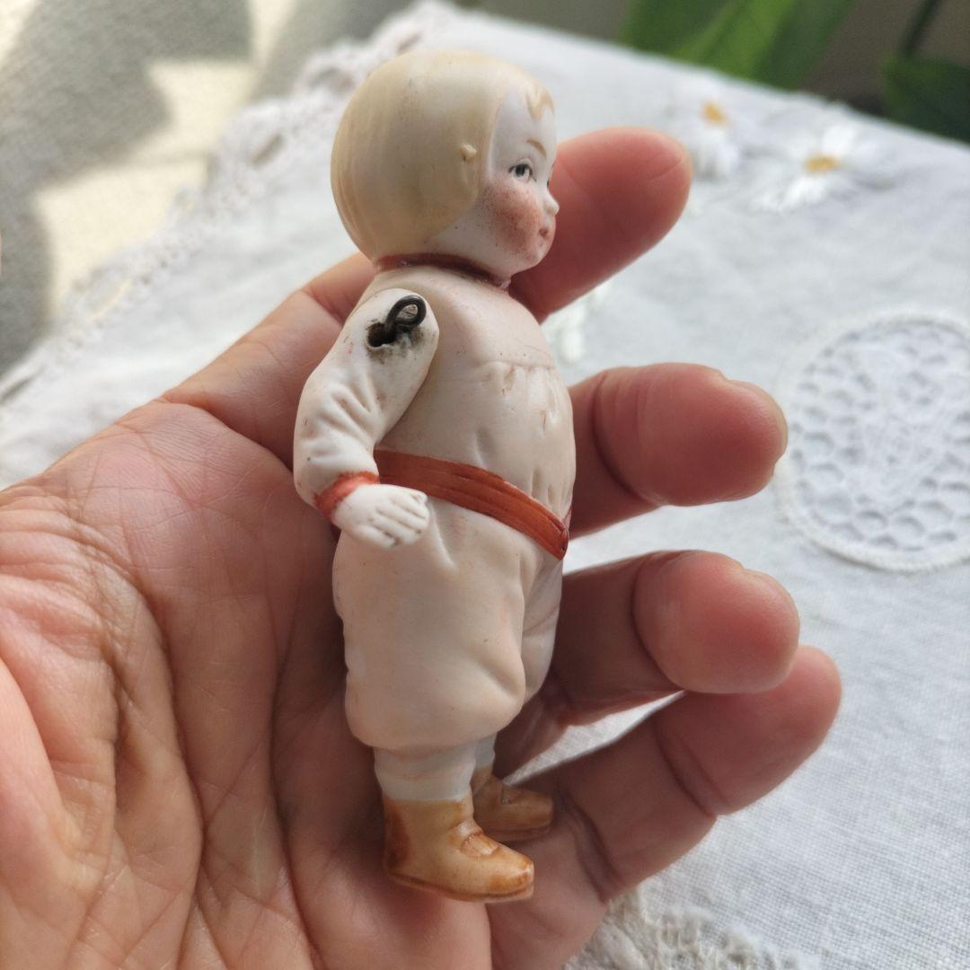 ドイツ ビンテージ ビスクドール 男の子 身長8.8cm HERTWIG？ - メルカリ