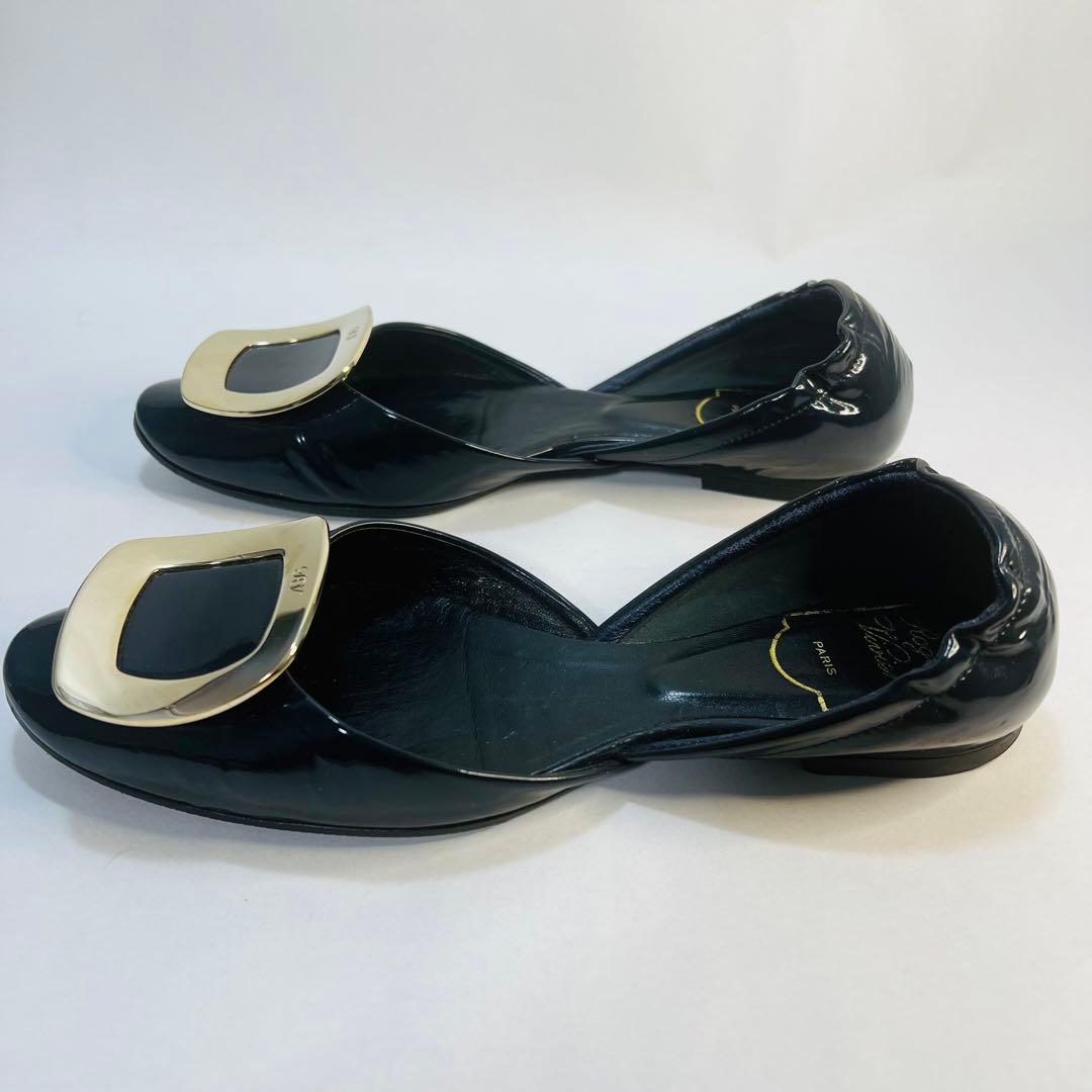 美品 RogerVivier ロジェヴィヴィエ フラットシューズ パンプス - メルカリ