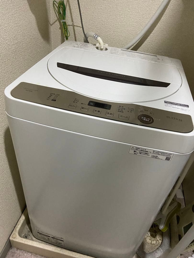 SHARP シャープ 全自動電気洗濯機 ES-GE6E-T 2021年製SHARP(シャープ