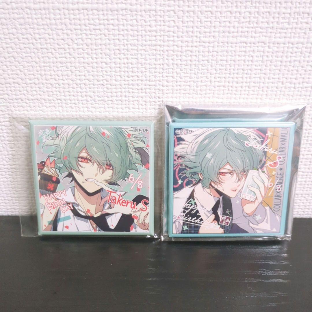 笹塚尊 スクエア缶バッジ 画像2枚〉カラマリ カラマリ オトパ クッキー 缶バッジ 笹塚尊