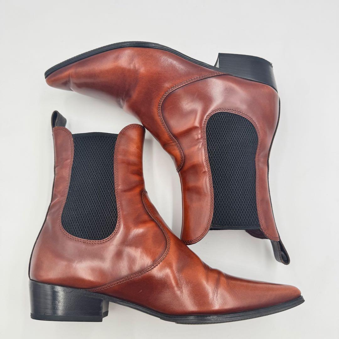 LOUIS VUITTON サイドゴアブーツ　モノグラム　ブラウン　22.5cm