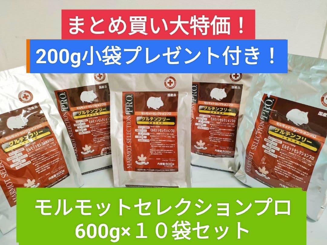 【まとめ買い大特価】モルモットセレクションプロ600g ×10袋セット SELECTION PRO. イースター モルモットセレクションプロ 600g×2袋