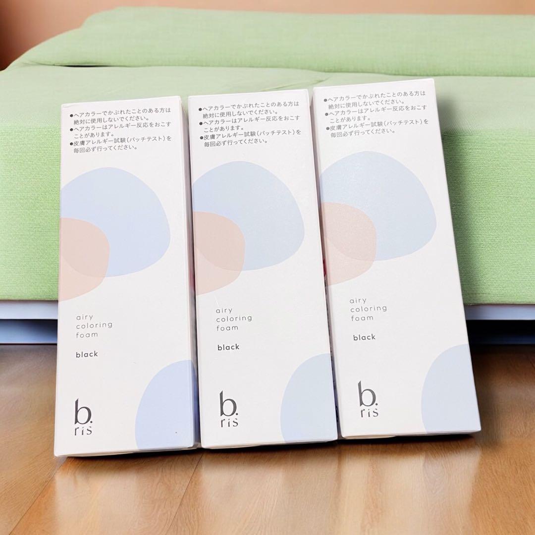 ビーリズ　b.ris 　エアリーカラーリングフォーム　ブラック　白髪染め　3本 Amazon | b.ris ビーリス エアリーカラーリングフォーム [ 白髪染め