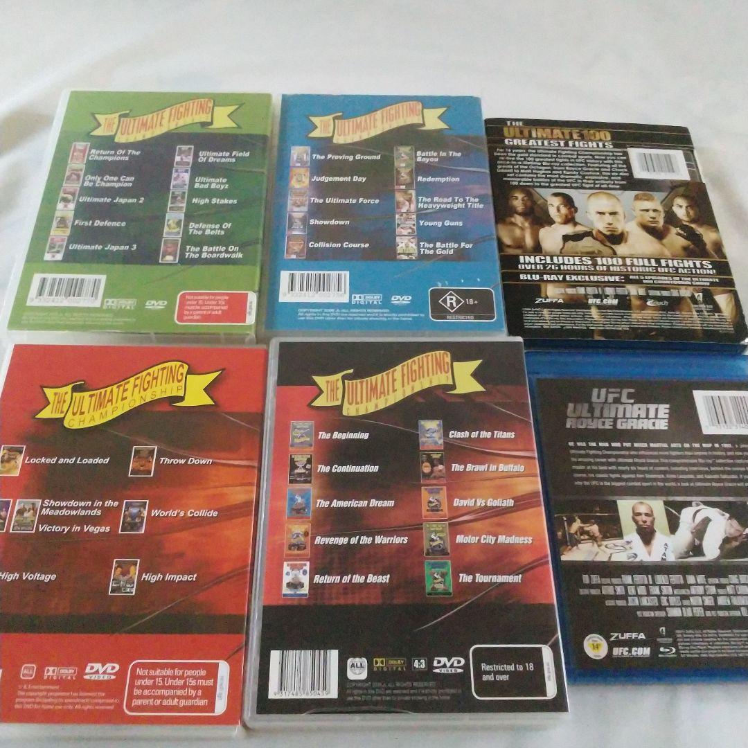 UFC格闘技　海外版　dvd　Blu-ray　字幕なし