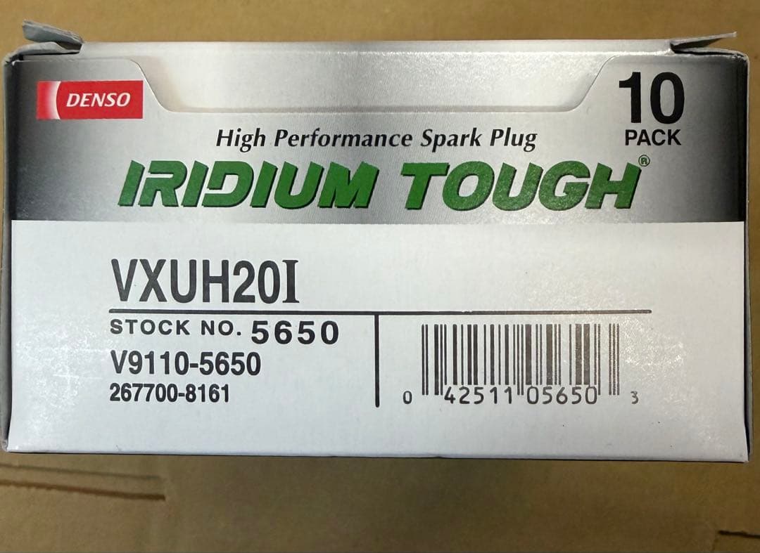 DENSO イリジウムスパークプラグ VXUH20I 10個入り デンソー DENSO イリジウムタフ（VXUH20I） スパークプラグ(点火プラグ