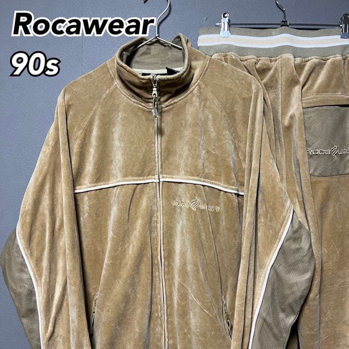 大幅値下げ】希少⭐︎ロカウェア ベロア セットアップ 90s ヒップ