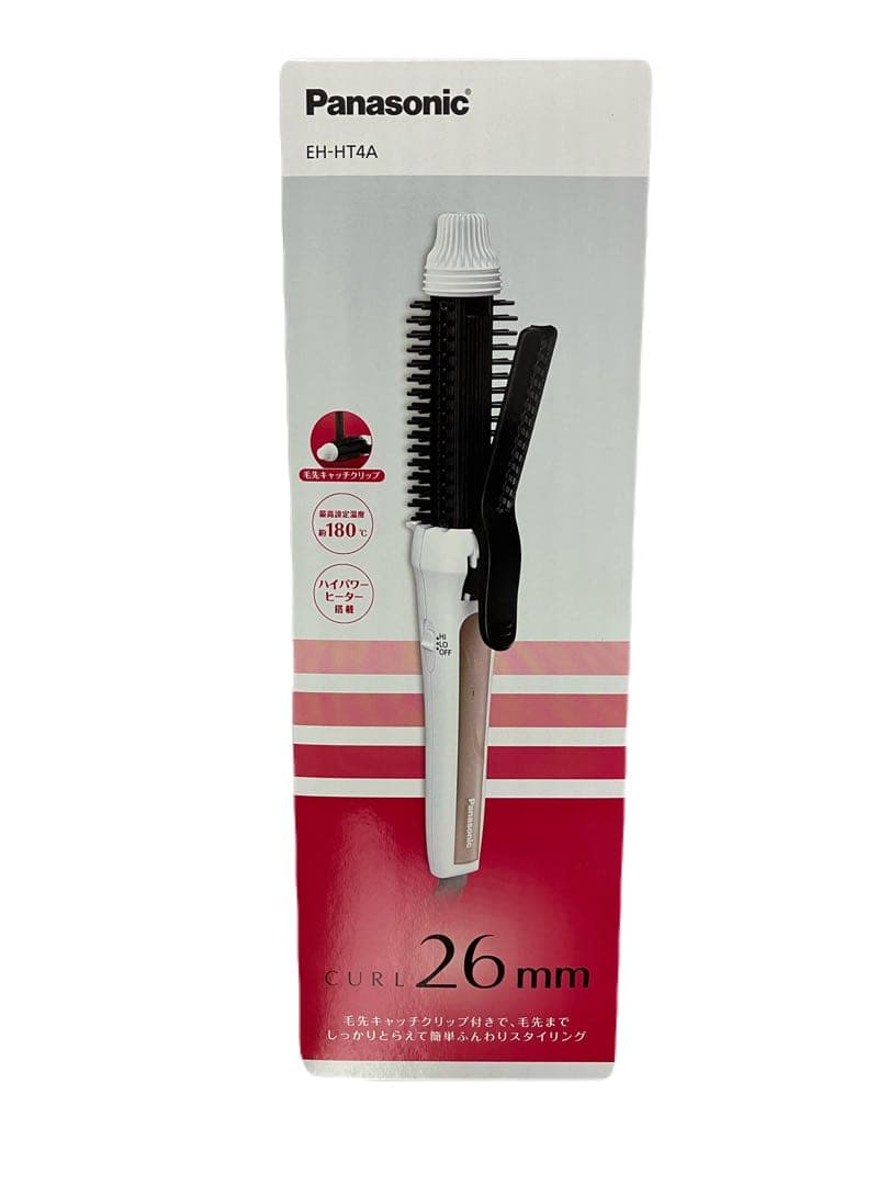 【新品】Panasonic ブラシカールアイロン EH-HT4A-W 26mm Amazon | パナソニック トルマリン ブラシアイロン カール ハイパワー